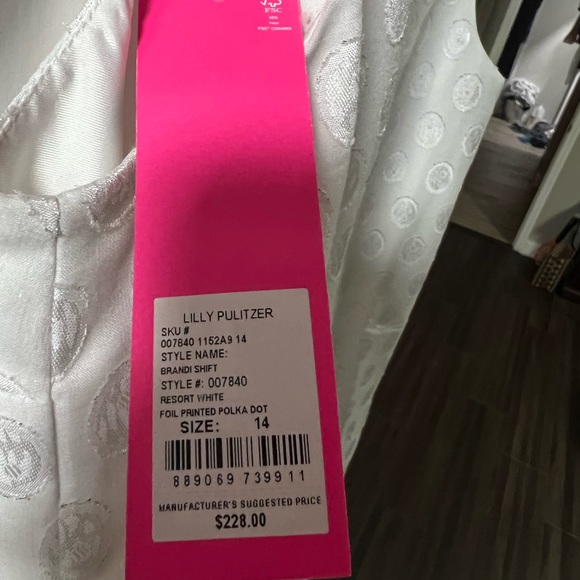 NWT Lilly Pulitzer Brandi Shift Resort White Size 14 - Picture 5 of 5